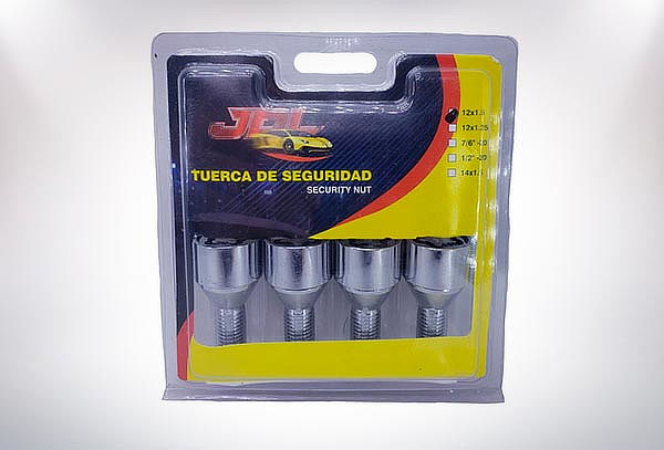 Instalación 4 Pernos o Tuercas de Seguridad para Automoviles