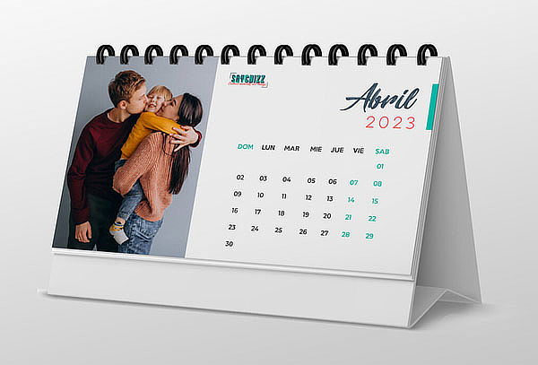 Calendario Media Carta 21.5 x 14.5 cm + Envío Incluido