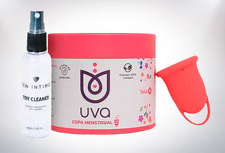 Copa Menstrual UVA 2 Talla a Elección + Limpiador SEN 60 ml