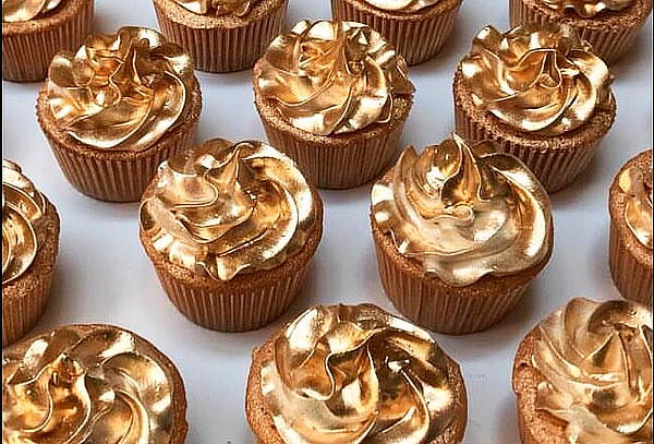 72 Mini CupCakes Deluxe Golden