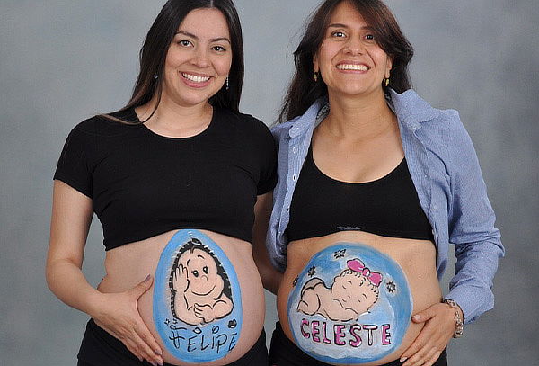 Belly painting para sesiones fotográficas de embarazo