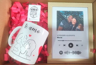 Detalle Sorpresa Cuadro Spotify + Mug