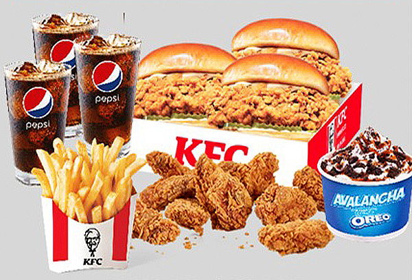KFC Trio Box Kentucky + Avalancha Oreo