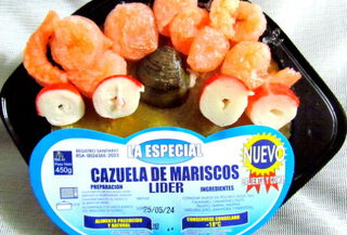 Cazuela de Mariscos-Lider-Lista Para Calentar-450gr +Envio