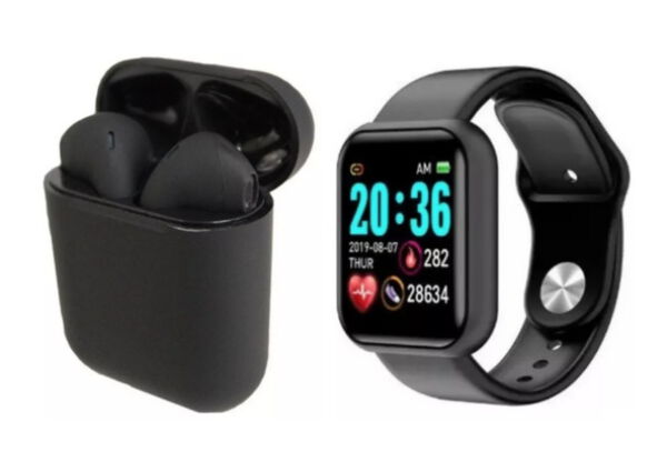 Combo Reloj Inteligente Bluetooth  + InPods i12 Auriculares 