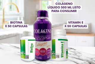 Kit de Belleza: Colágeno Hidrolizado + Biotina + Vitamina E