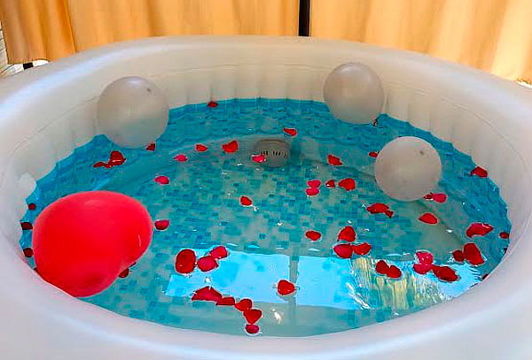 Noche Romántica en Pareja en Cabaña Mar de Luna + Jacuzzi