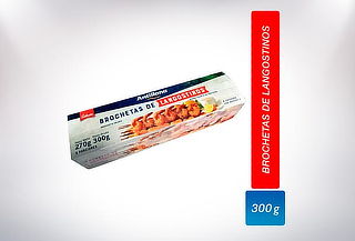 Brochetas de Langostino Pdc x300g a Domicilio