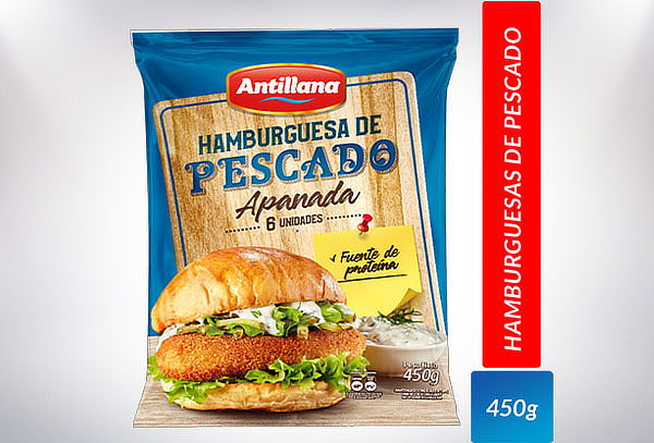 Hamburguesas de Pescado Congeladas de 450 g con Domicilio 