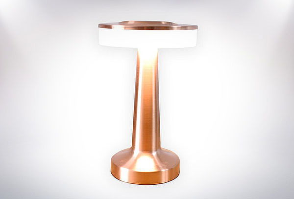 Lámpara de Mesa Rose o Gold Luz LED Base Touch + Cable USB