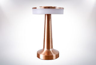 Lámpara de Mesa Rose o Gold Luz LED Base Touch + Cable USB