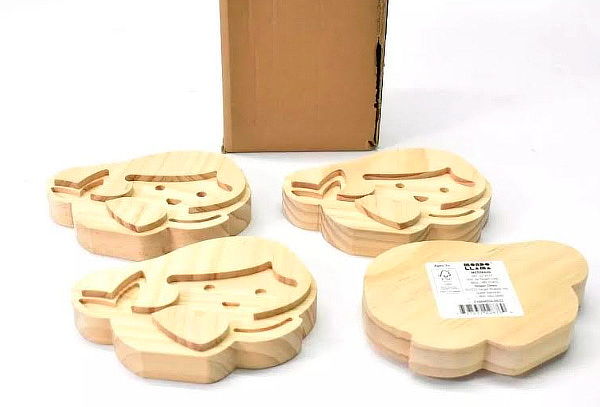 Juego Didáctico Set de 4 Sirenas de Madera