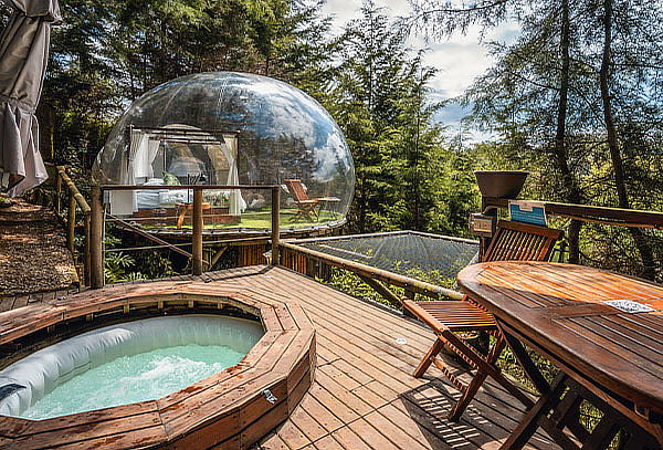 El Retiro: Glamping Burbuja + Jacuzzi + Desayuno 