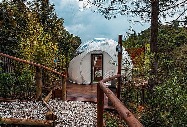 El Retiro: Glamping Burbuja + Jacuzzi + Desayuno 