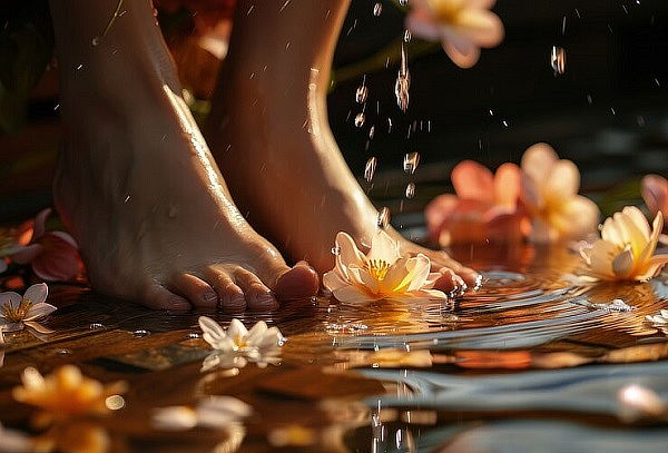 Spa de Pies + Semiperm + Veloterapia con Pindas Calientes