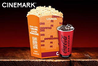 CINEMARK: Combo Crispeta Pequeña + Gaseosa 22 onzas