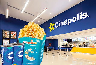 Cinépolis Combo Pareja: 2 Entradas + 1 Crispeta + 2 Gaseosas