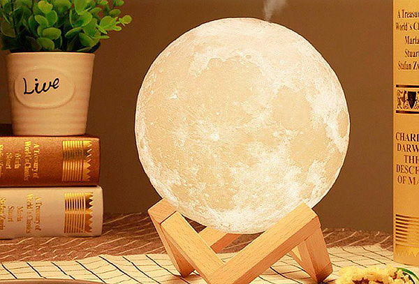 Lámpara Humidificador en Forma de Luna