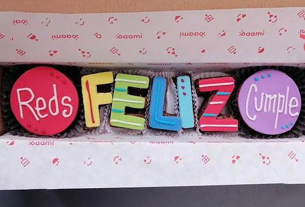 Mensaje en Brownie Personalizado de 7 Letras