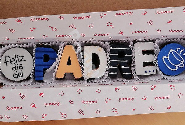 Mensaje en Brownie Personalizado de 7 Letras