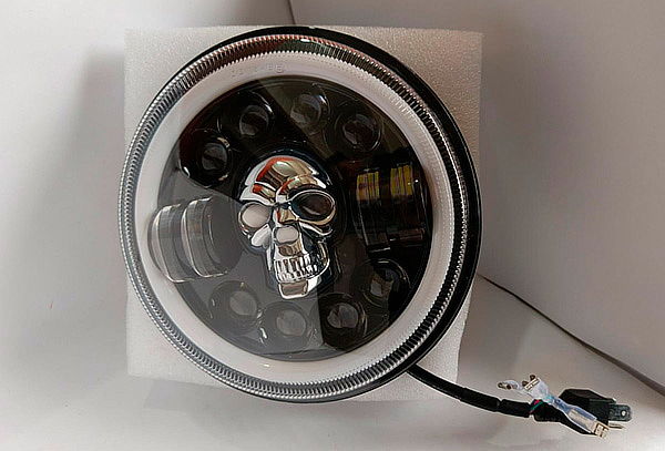 Farola Led Estilo Calavera para Moto