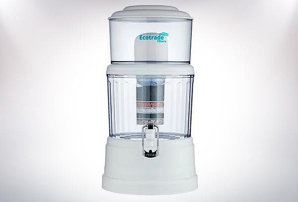 Filtro Purificador de Agua 12 Litros Tapa Plana Ecotrade