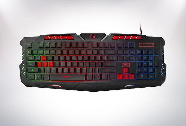 Teclado Maxell Gaming Membrana Iluminado 2.4GHz