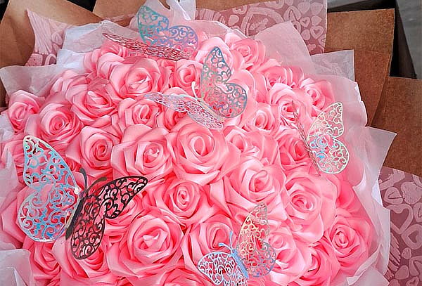 Ramo de Flores Eternas por 9, 15 ó 30 Rosas Artesanales 