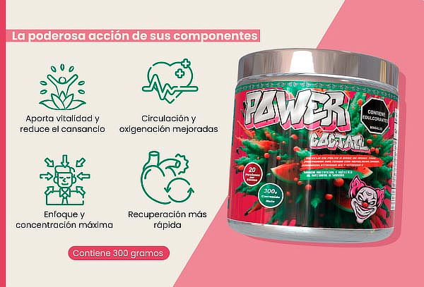 Power Coctail - Pre Entreno para Máximo Rendimiento