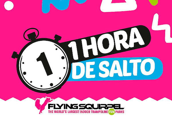 1 o 2 Horas de Salto + 6 Atracciones en Flying Squirrel
