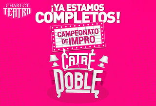 Entrada para la Obra "Catre Doble" en el Teatro Charlot