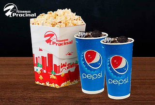 1 Crispeta Grande + 2 Gaseosas Medianas en Procinal