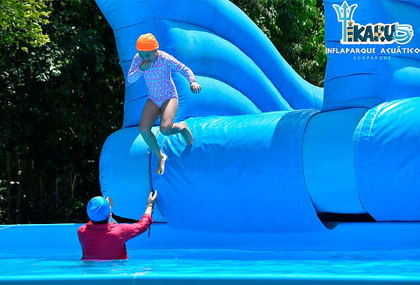 Entrada a Inflaparque Acuático Ikarus 16 Atracciones 