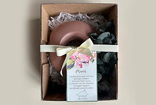 Florero Victoria Pequeño para Decorar + Rama de Eucalipto