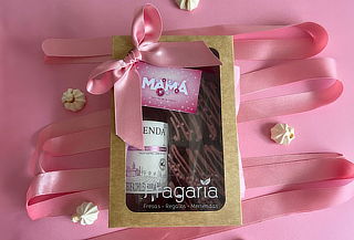 Caja Regalo Sorpresa con Vino + 2 Brownies