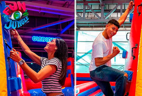 180 Minutos de Diversión Inflata Park Indoor en FUN JUNGLE