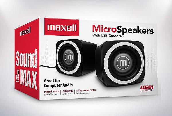 Bocina Maxell Ss-120 Usb + 3.5mm Micro Stereo White