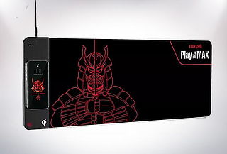 Pad Mouse Gamer Maxell Antideslizante LED RGB Qi
