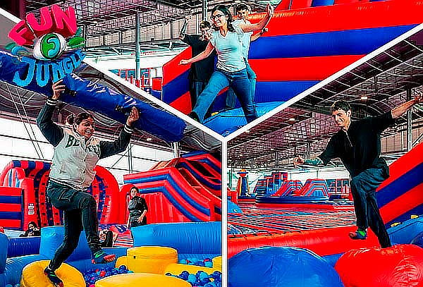 90 o 120 Minutos de Diversión Inflata Park Indoor FUN JUNGLE