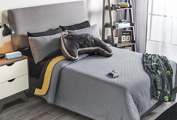 Edredón Novo Mostaza para Cama Sencilla o Doble + Envío