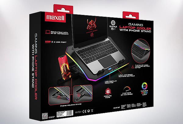 Base Refrigerante Maxell Gaming 6 ventiladores