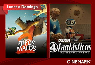 1 Entrada a Cinemark 2D ¡Lunes a Domingo! Todos los Teatros