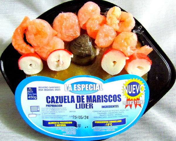 Cazuela de Mariscos Precocida de 450 g + Envío Incluido