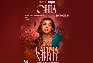 2 X 1 Entrada Show "Latinamente" con Liss Pereira en Chía