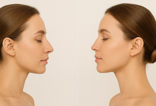Rinoplastia y mentón sin cirugía 