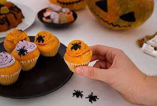 72 Mini Cupcakes de Halloween Calabazas y Fantasmas