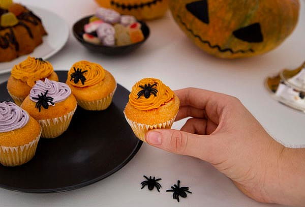 72 Mini Cupcakes de Halloween Calabazas y Fantasmas