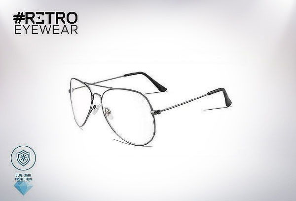 Gafas de Descanso Retro Pilot + Lente Anti-Blue + Envío