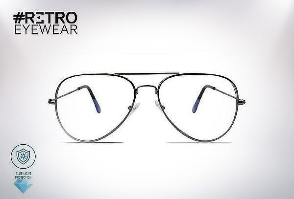 Gafas de Descanso Retro Pilot + Lente Anti-Blue + Envío