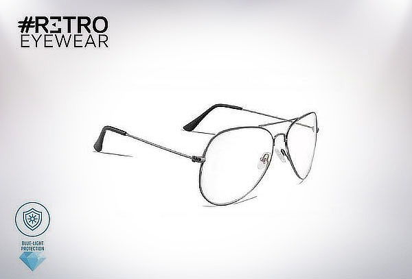 Gafas de Descanso Retro Pilot + Lente Anti-Blue + Envío